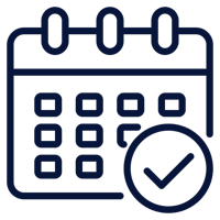 calendar azul oscuro